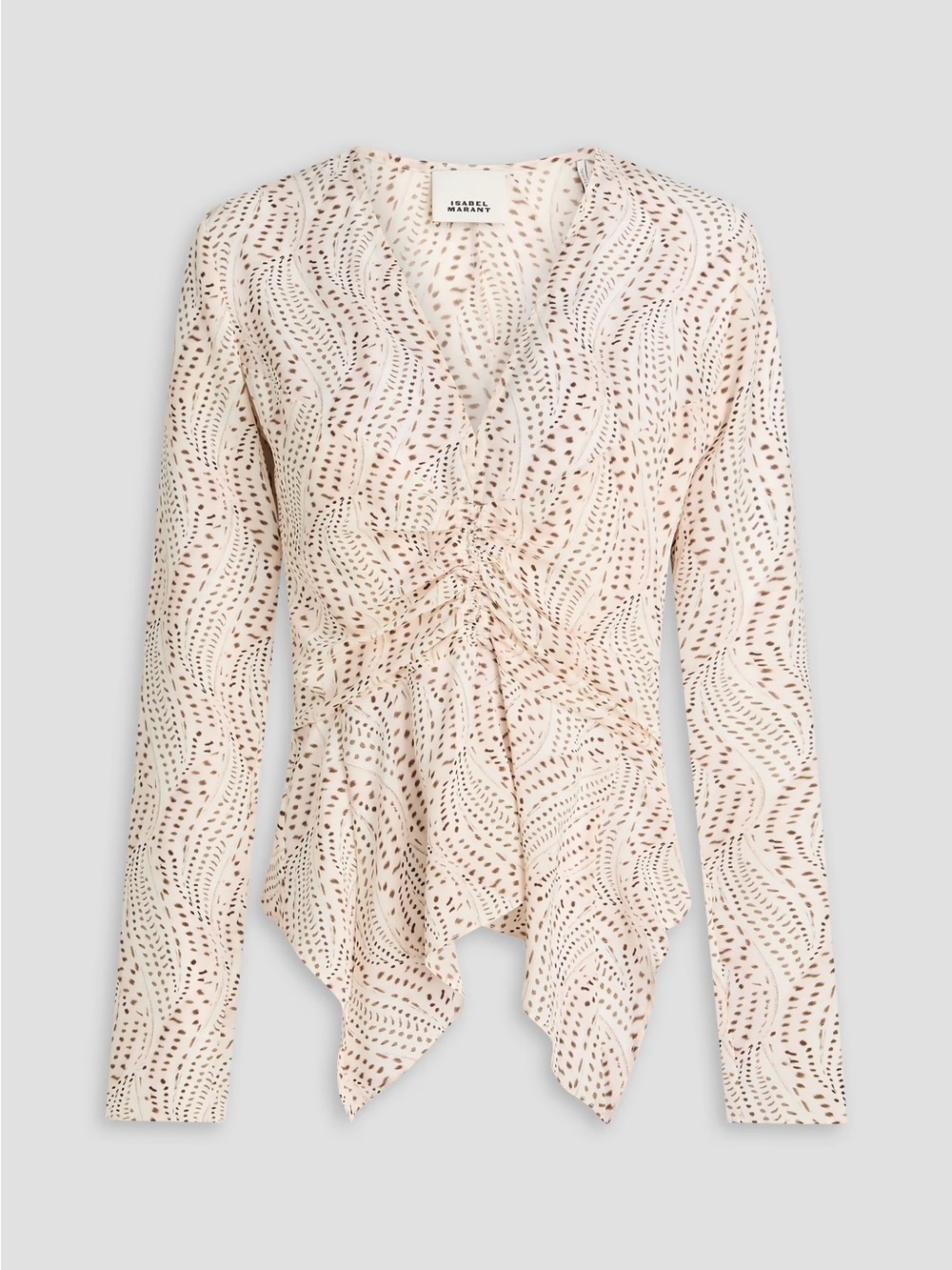 Isabel Marant ulietta ecru silk blouse size 34 nwt